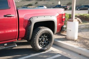 Chevrolet Silverado 1500 Fender Flares - Front + Rear - EGR - Bolt-On Style - Matte Black - `14-`18