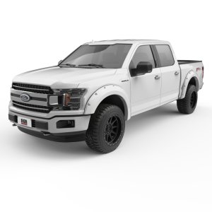 Ford F-150 Fender Flares - EGR - Bolt-On Look Color Match - Oxford White - `15-`17