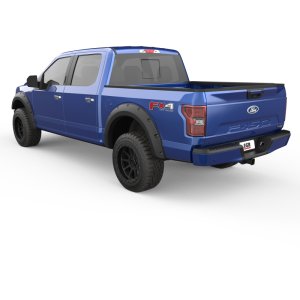 Ford F-150 Fender Flares - Front + Rear - EGR - Bolt-On Look with Stainless Steel Accent Bolts - Black - `15-`17