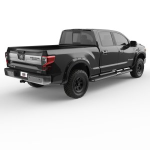 Nissan Titan XD Fender Flares - EGR - Bolt-On Look Color Match - Black Metallic - `16-`27