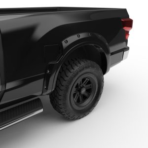 Nissan Titan XD Fender Flares - EGR - Bolt-On Look Color Match - Black Metallic - `16-`27