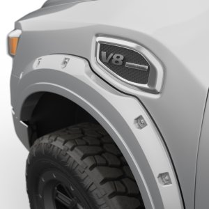 Nissan Titan XD Fender Flares - EGR - Bolt-On Look Color Match - Liquid Platinum Metallic - `16-`27