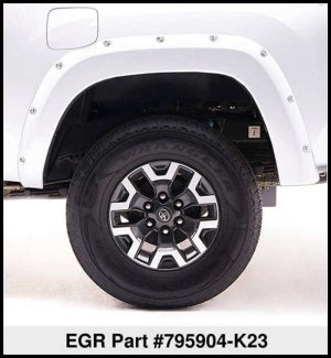 Nissan Titan XD Fender Flares - EGR - Bolt-On Look Color Match - Liquid Platinum Metallic - `16-`27
