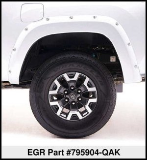 Nissan Titan XD Fender Flares - EGR - Bolt-On Look Color Match - Blizzard - `16-`27