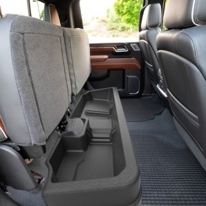 Chevrolet Silverado Underseat Storage - EGR - Rugged Style Baseline Series - Textured Black - `19-`25