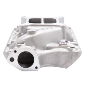 Ford Small-Block Windsor Performance Air Intake - Edelbrock - Performer 289, Dual-Plane, Non-EGR - Black Powder Coated - `62-`01