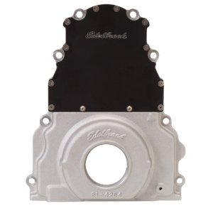 Chevrolet Small-Block Gen III LS1 Timing Cover - Edelbrock - 2-Piece - `97-`04