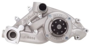 Chevrolet Gen III LS6 Water Pump - Edelbrock - High Performance, Standard Length, Satin Finish - `97-`04