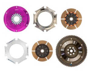 Hyundai Genesis Coupe Clutch Kit - Exedy - Hyper Twin Cerametallic, Sprung Center Disc - `10-`12