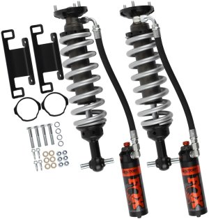 Ford Ranger Coilover Suspension Kit - Front - FOX - Performance Elite Series Adjustable 2.5 Coil-Over Reservoir - `19-`27