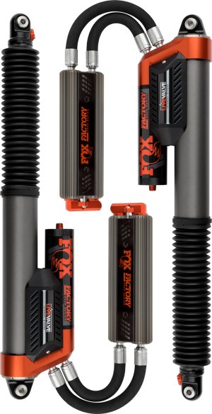 Ford Raptor Suspension Shock Absorber Kit - Rear - FOX - 3.0 Factory Bypass Shock with Live Valve - `19-`27
