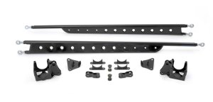 Ford F250 Traction Bars - Rear - Fabtech - Floating Style - Black - `99-`10