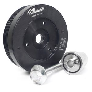 Toyota GR86 Harmonic Balancer - Fluidampr - Steel Internally Balanced Damper w/Adapter Kit - Black Zinc Chromate - `22-`27