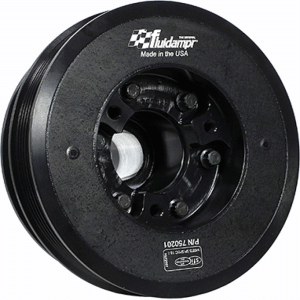 Ford F-750 Engine Harmonic Balancer - Fluidampr - Steel Internally Balanced - Black - `20-`27