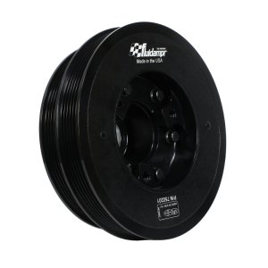 Ford Super Duty Engine Harmonic Balancer - Fluidampr - Steel Internally Balanced - Black - `20-`27