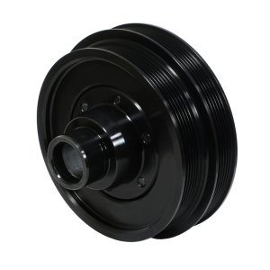 Ford Super Duty Engine Harmonic Balancer - Fluidampr - Steel Internally Balanced - Black - `20-`27