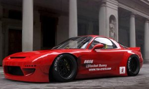 Mazda RX-7 Spoiler - Rear - GReddy - Rocket Bunny FD3S Duck-Tail Wing V2 - `92-`02