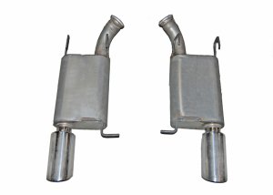 Ford Mustang Performance Exhaust - Rear - Gibson - Axle-Back - Dual - `11-`14