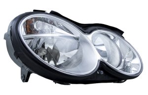 Mercedes-Benz C55 AMG Headlight Assembly - Front - Hella - Halogen - `05-`06