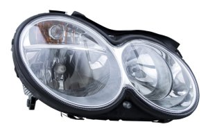 Mercedes-Benz CLK320 Headlight Assembly - Front - Hella - Halogen - `03-`05