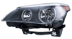 BMW 550i Headlight Assembly - Left - Hella - Halogen - `06-`07