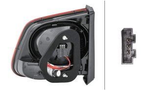 Volkswagen Tiguan Tail Light - Left Inner - Hella - 009692091 - `09-`11