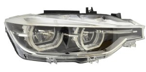 BMW 340i Headlight Assemblies - Right Hand - Hella - LED - 2016