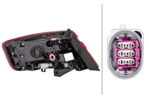 Audi A3 Tail Light - Right - Hella - Premium - `17-`18