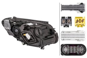 Mercedes-Benz C Class Headlight Assemblies - Hella - Bi-LED - 2019