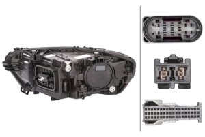 Mercedes-Benz CLA Headlight Assemblies - Hella - LED Static - `20-`21