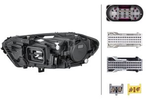Mercedes-Benz A220 Headlight Assembly - Hella - LED - `19-`20