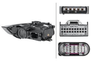 Audi Q3 Headlight Assembly - Hella - Bi-Xenon - `15-`18