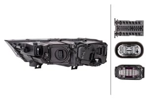 Audi Q7 Headlight Assembly - Hella - 90mm Bi-LED - `17-`19