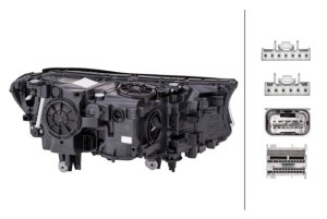 BMW 740e xDrive Headlight Assembly - Front - Hella - Dynamic Bending Light - `16-`19