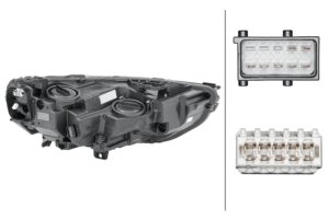 Buick Regal Sportback Headlight Assembly - Hella - Halogen/LED - LED/H7/H7 - `18-`20