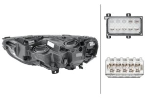 Buick Regal Sportback Headlight Assembly - Right - Hella - Halogen/LED - H7/H7/LED - `18-`20