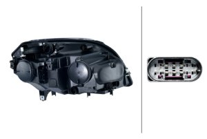 Mercedes-Benz GLK250 Headlight Assembly - Front - Hella - `12-`15