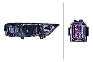 Audi Q7 Headlight Assembly - Hella - Halogen - `20-`22