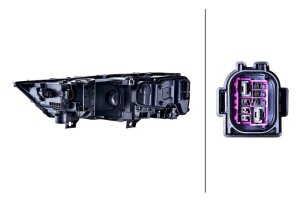 Audi Q7 Headlight Assembly - Front - Hella - Halogen - `20-`22