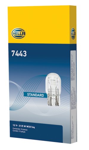 Volkswagen Beetle Miniature Bulb - Hella - 7443 Standard Series Incandescent - Multi-color - 2012