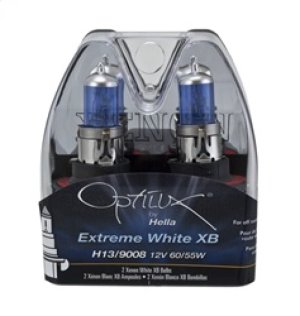 Ford F-250 Xenon Bulbs (2) - Hella - Optilux H13/9008 12V 60/55W XB - White - `05-`12