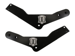 Ford Super Duty 4-Link Frame Bracket Kit - Front - ICON - Semi-Gloss Black - `11-`16