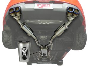 Hyundai Genesis Coupe Performance Exhaust - Injen - Cat Back + Quad Titanium Tips - `10-`16