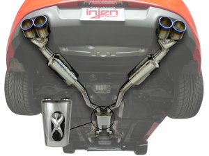 Hyundai Genesis Coupe Performance Exhaust - Injen - Cat Back + Quad Titanium Tips - `10-`16