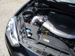 Hyundai Genesis Coupe Performance Air Intake - Injen - SP Series Short Ram + Heat Shield & Cover, MR Technology, SuperNano-Web Dry Filter - Black - `13-`16