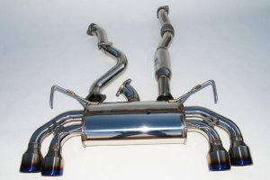 Subaru WRX Performance Exhaust - Rear - Invidia - Q300 - Titanium Tips, Cat Back, Dual Exit - 2011 Subaru WRX Performance Exhaust - Rear - Invidia - Q300 - Titanium Tips, Cat Back, Dual Exit - 2011