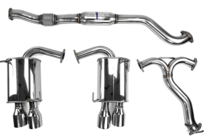 Subaru WRX STI Performance Exhaust - Invidia - Q300 - Titanium Tips, Cat Back - Titanium - `15-`27