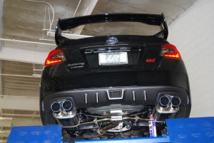 Subaru WRX STI Performance Exhaust - Invidia - Q300 - Titanium Tips, Catback - `15-`27