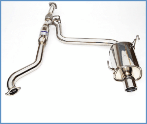 Subaru WRX Performance Exhaust - Invidia - Q300 Cat Back, Single Rolled Stainless Steel Tip - `15-`27
