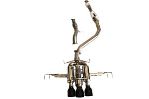 Honda Civic Type-R Performance Exhaust - Invidia - R400 Cat Back - Black - `22-`27